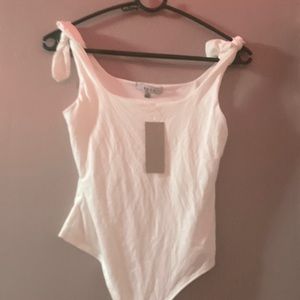 Gaze white Medium bodysuit